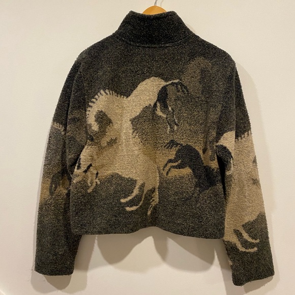 VINTAGE County Clothing Co Cheyenne Collection Horse Jacket - Picture 2 of 6